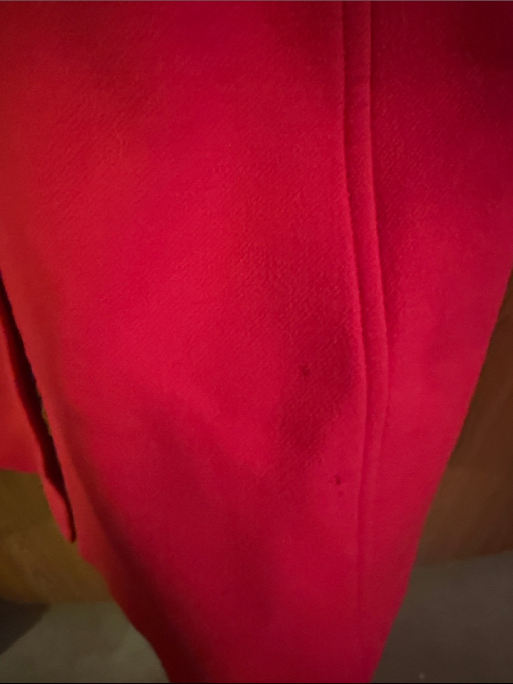J. Crew Bright Red Wool Pea Coat with Flap Pockets - Picture 5 of 9